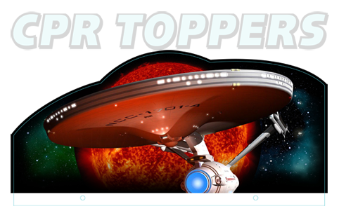Laser Pinball topper Star Trek 