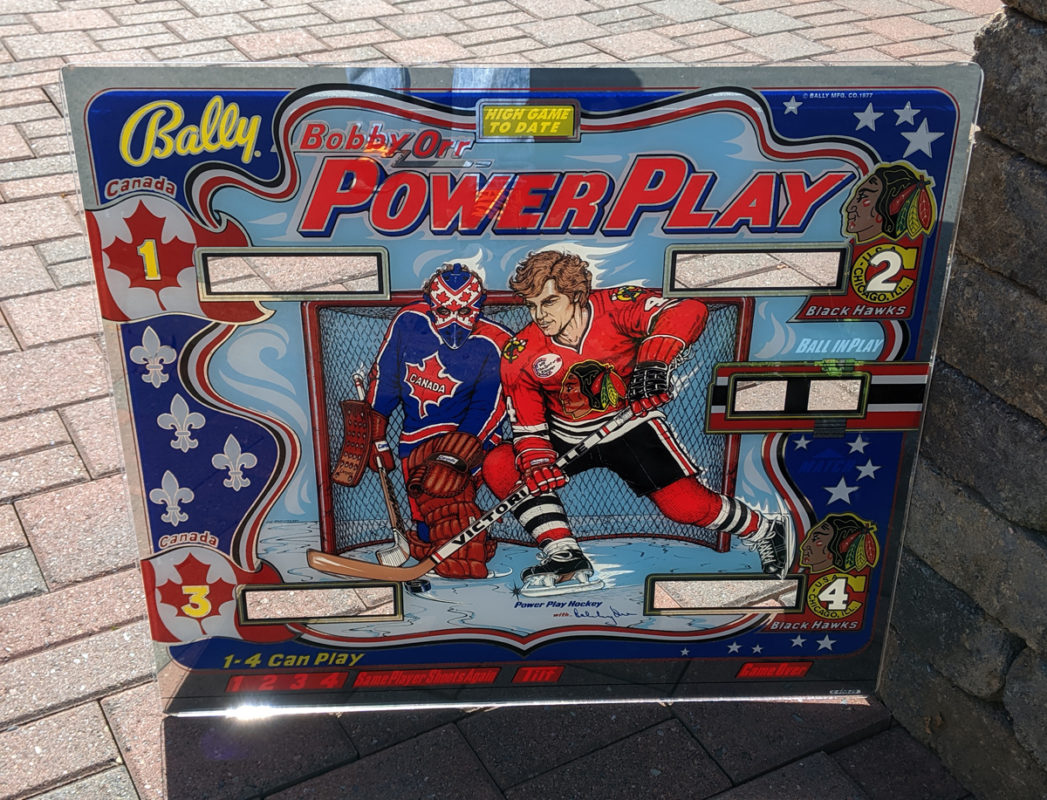 Bobby Orr Power Play Backglass – classicplayfields.com